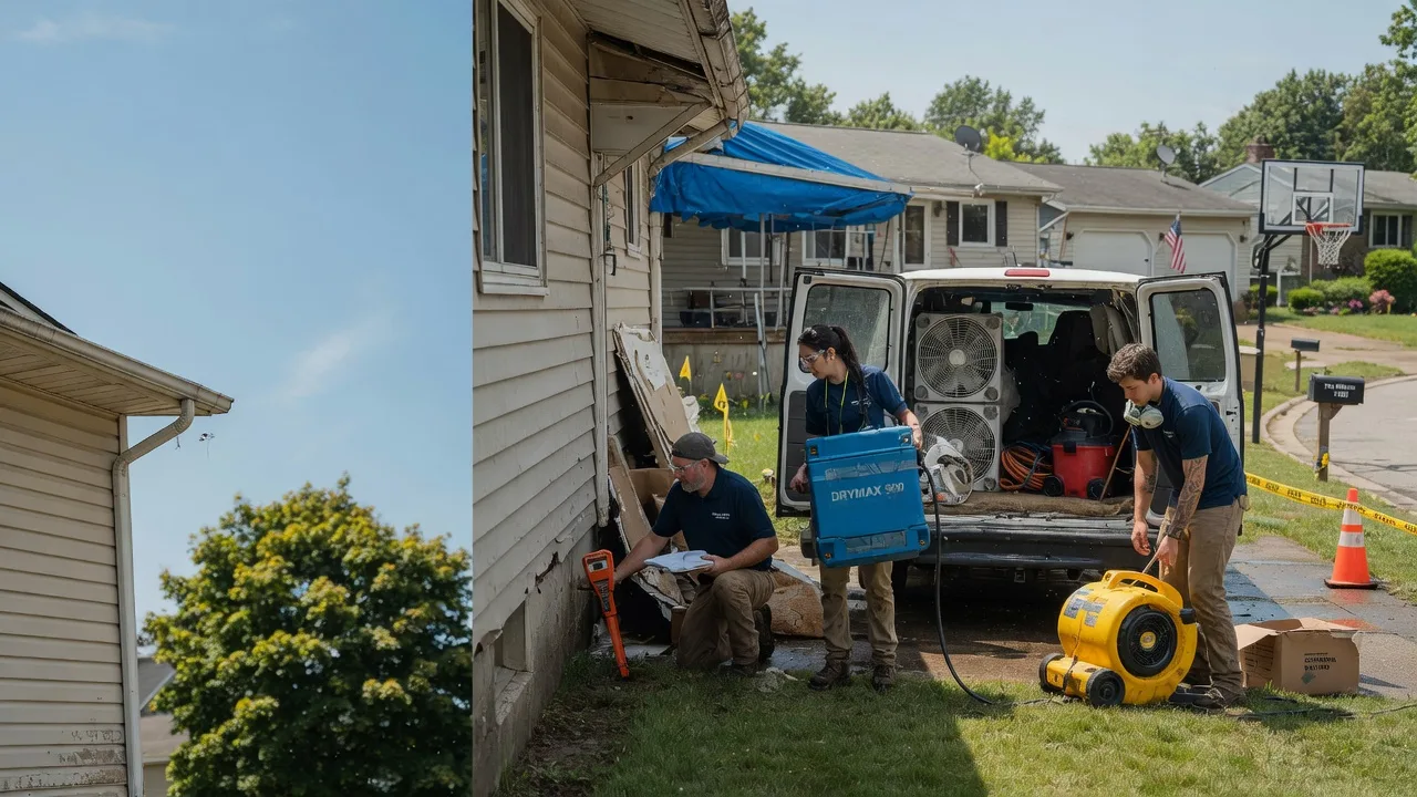 Ceiling Leak Cleanup in Continental, OH near me